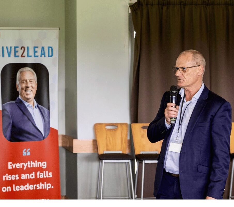 Andy Rolston presenting at a leadership event
